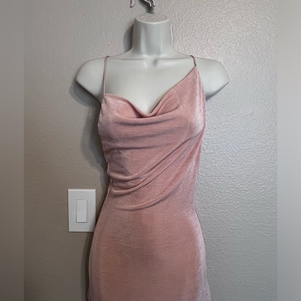 NWT Misha Celestine Gown Pink Champagne - Picture 2 of 13